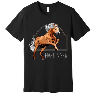 Haflinger Rider Horse Pony Riding Premium T-Shirt