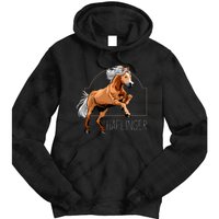 Haflinger Rider Horse Pony Riding Tie Dye Hoodie