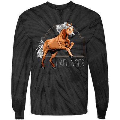 Haflinger Rider Horse Pony Riding Tie-Dye Long Sleeve Shirt