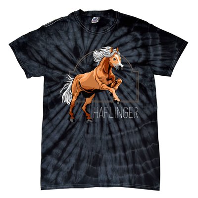 Haflinger Rider Horse Pony Riding Tie-Dye T-Shirt