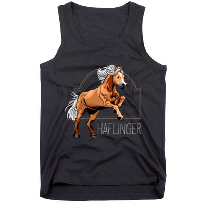 Haflinger Rider Horse Pony Riding Tank Top