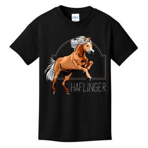 Haflinger Rider Horse Pony Riding Kids T-Shirt