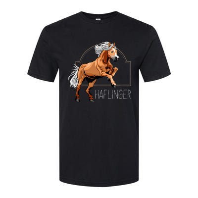 Haflinger Rider Horse Pony Riding Softstyle CVC T-Shirt