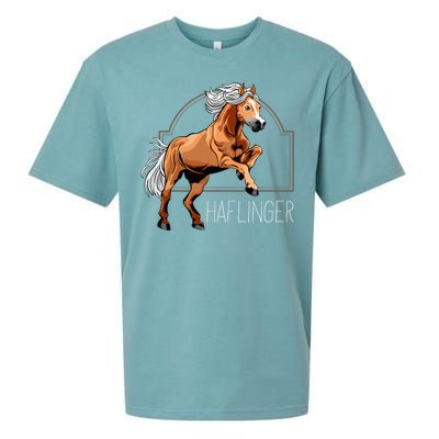 Haflinger Rider Horse Pony Riding Sueded Cloud Jersey T-Shirt