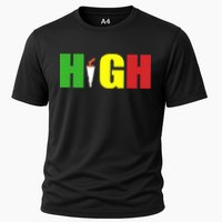 HIGH Rasta Cooling Performance Crew T-Shirt
