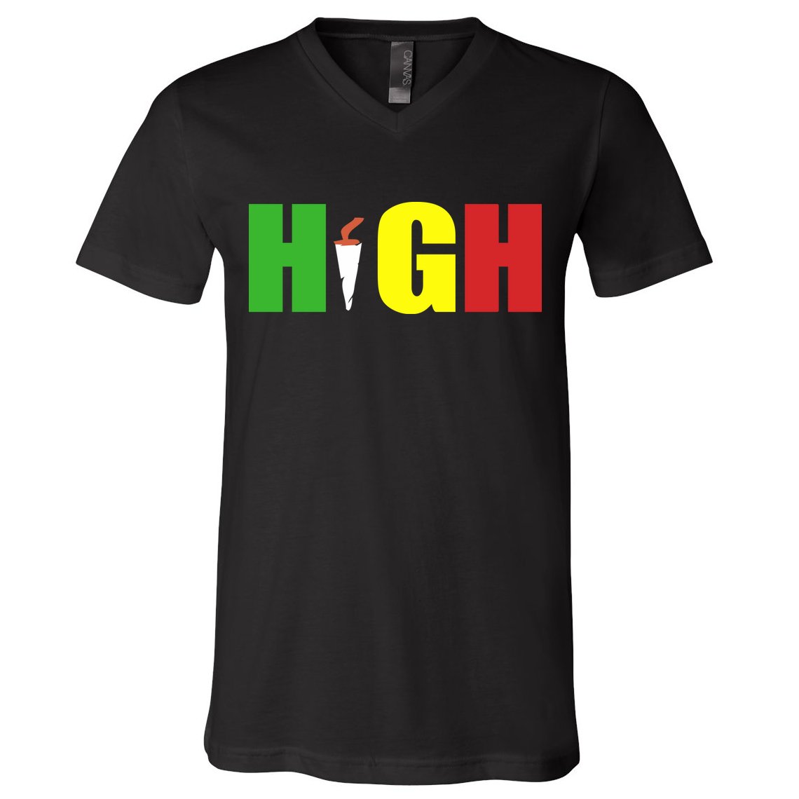 HIGH Rasta V-Neck T-Shirt