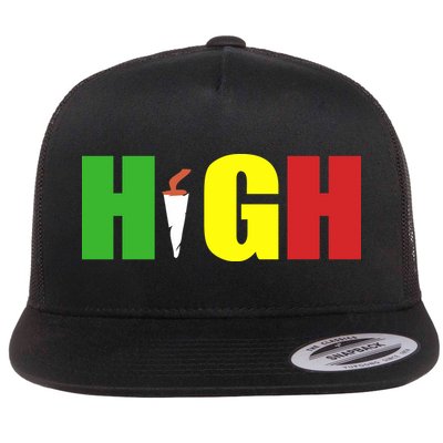 HIGH Rasta Flatbill Hat