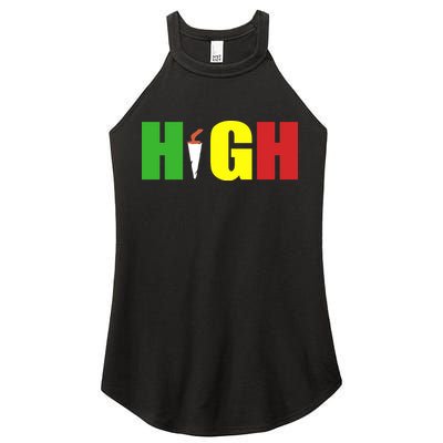 HIGH Rasta Women's Perfect Tri Rocker Tank