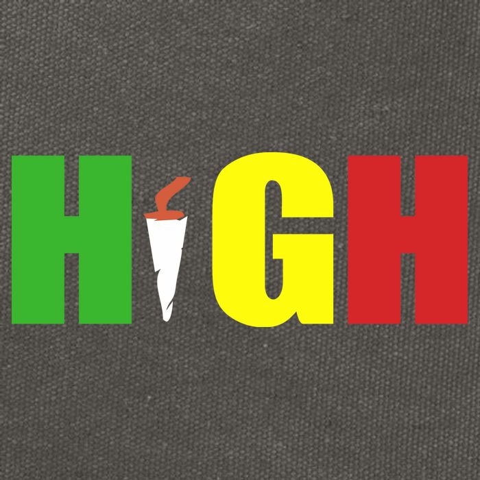 HIGH Rasta Cotton Canvas Backpack