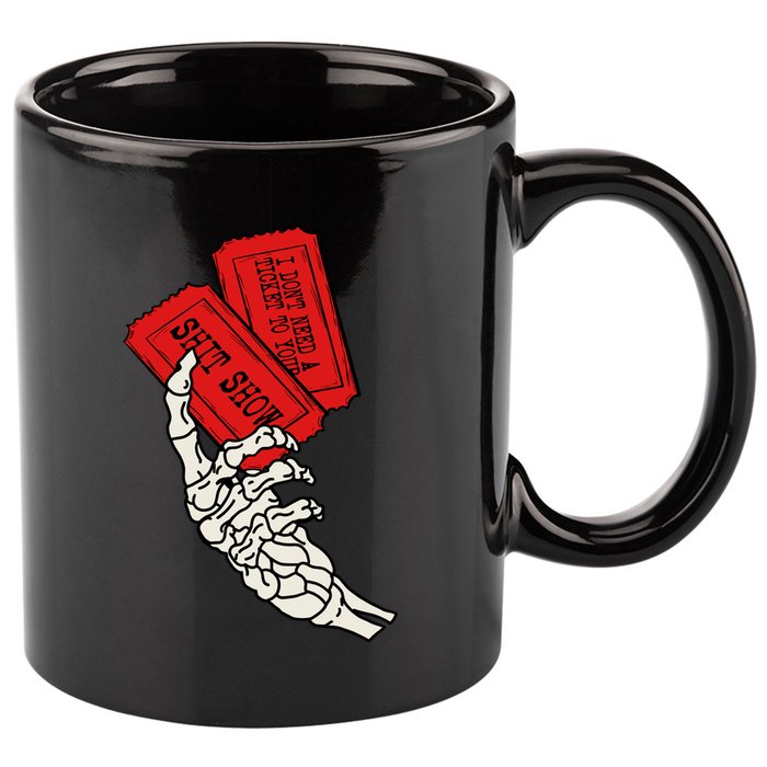 High Road 11oz C Handle Ceramic Mug