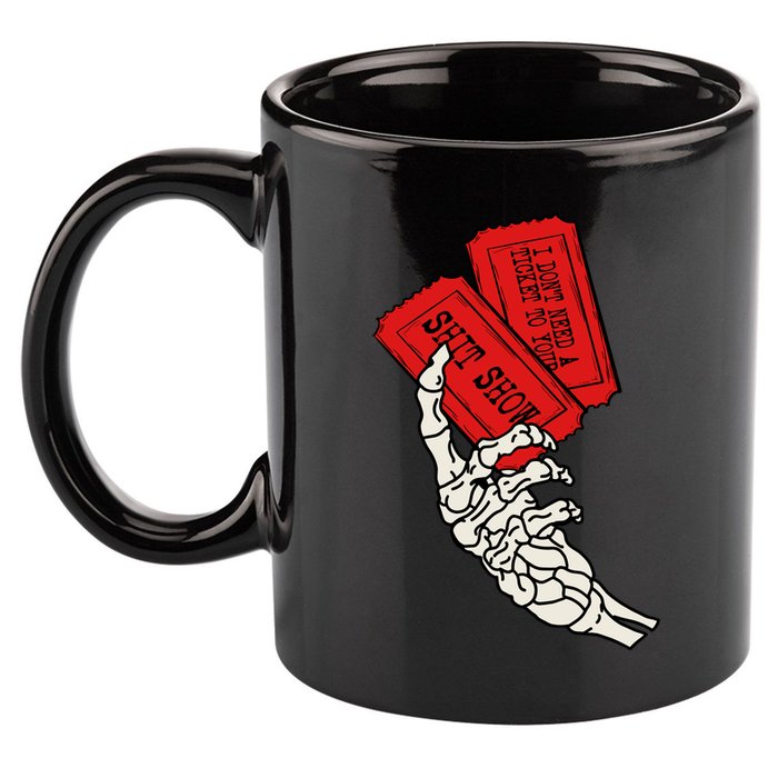 High Road 11oz C Handle Ceramic Mug