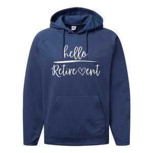 Hello Retirement Performance Fleece Hoodie