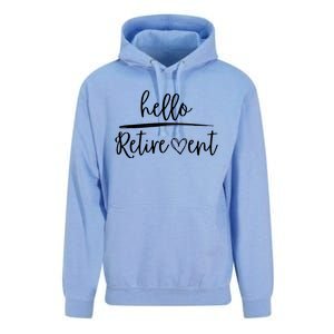 Hello Retirement Unisex Surf Hoodie