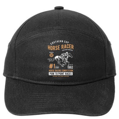 Horse Racer 7-Panel Snapback Hat