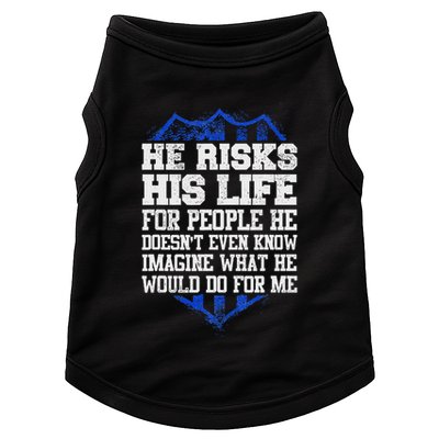 He Risks His Life Police Girlfriend Wife Cop Doggie Tank