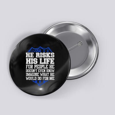 He Risks His Life Police Girlfriend Wife Cop Button