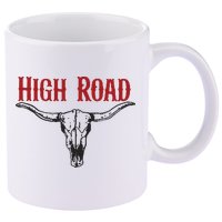High Road 11oz C Handle Ceramic Mug