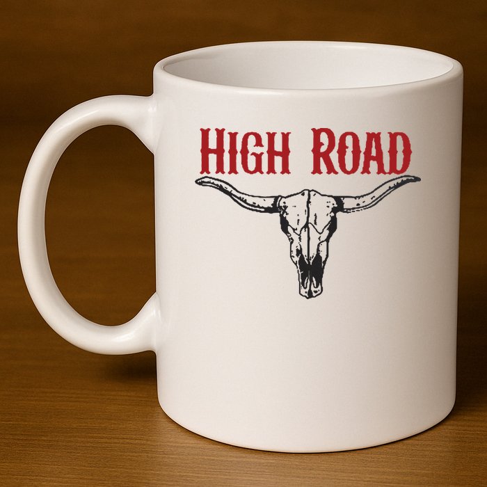 High Road 11oz C Handle Ceramic Mug