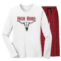 High Road Women's Long Sleeve Flannel Pajama Set 