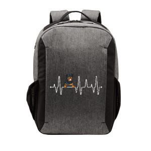 Heartbeat Rottweiler Vector Backpack