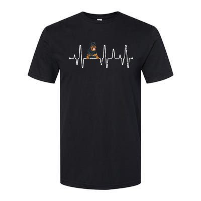 Heartbeat Rottweiler Softstyle® CVC T-Shirt