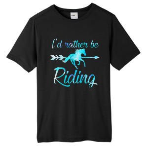 Horse Rider ID RATHER BE RIDING Horses Tall Fusion ChromaSoft Performance T-Shirt