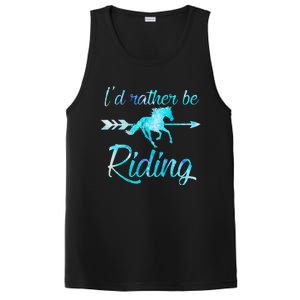 Horse Rider ID RATHER BE RIDING Horses PosiCharge Competitor Tank