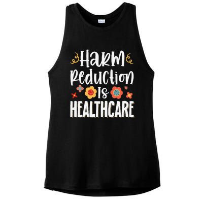 Harm Reduction Is Healthcare Ladies PosiCharge Tri-Blend Wicking Tank