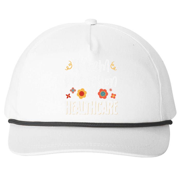 Harm Reduction Is Healthcare Snapback Five-Panel Rope Hat