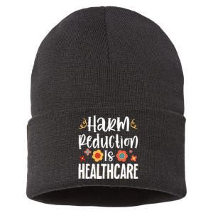 Harm Reduction Is Healthcare Sustainable Knit Beanie