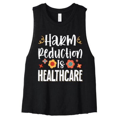 Harm Reduction Is Healthcare Women's Racerback Cropped Tank