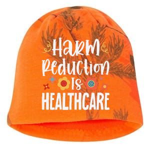 Harm Reduction Is Healthcare Kati - Camo Knit Beanie