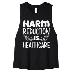 Harm Reduction Is Healthcare Women's Racerback Cropped Tank