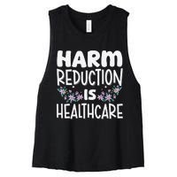 Harm Reduction Is Healthcare Women's Racerback Cropped Tank