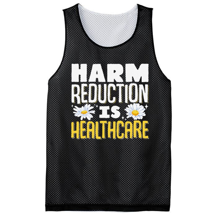 Harm Reduction Is Healthcare Mesh Reversible Basketball Jersey Tank