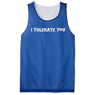 Hilarious Rotic I Tolerate You Cool Gift Mesh Reversible Basketball Jersey Tank