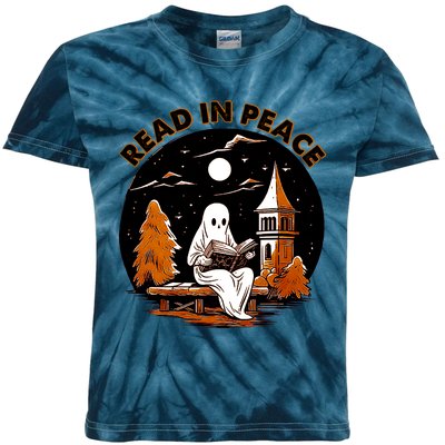 Halloween Read In Peace Kids Tie-Dye T-Shirt