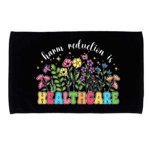 Harm Reduction Is Healthcare Overdose Awareness Day Groovy Microfiber Hand Towel