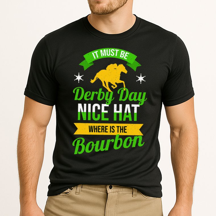 Horse Racing It Must Be Derby Day Cooling Performance Crew T-Shirt