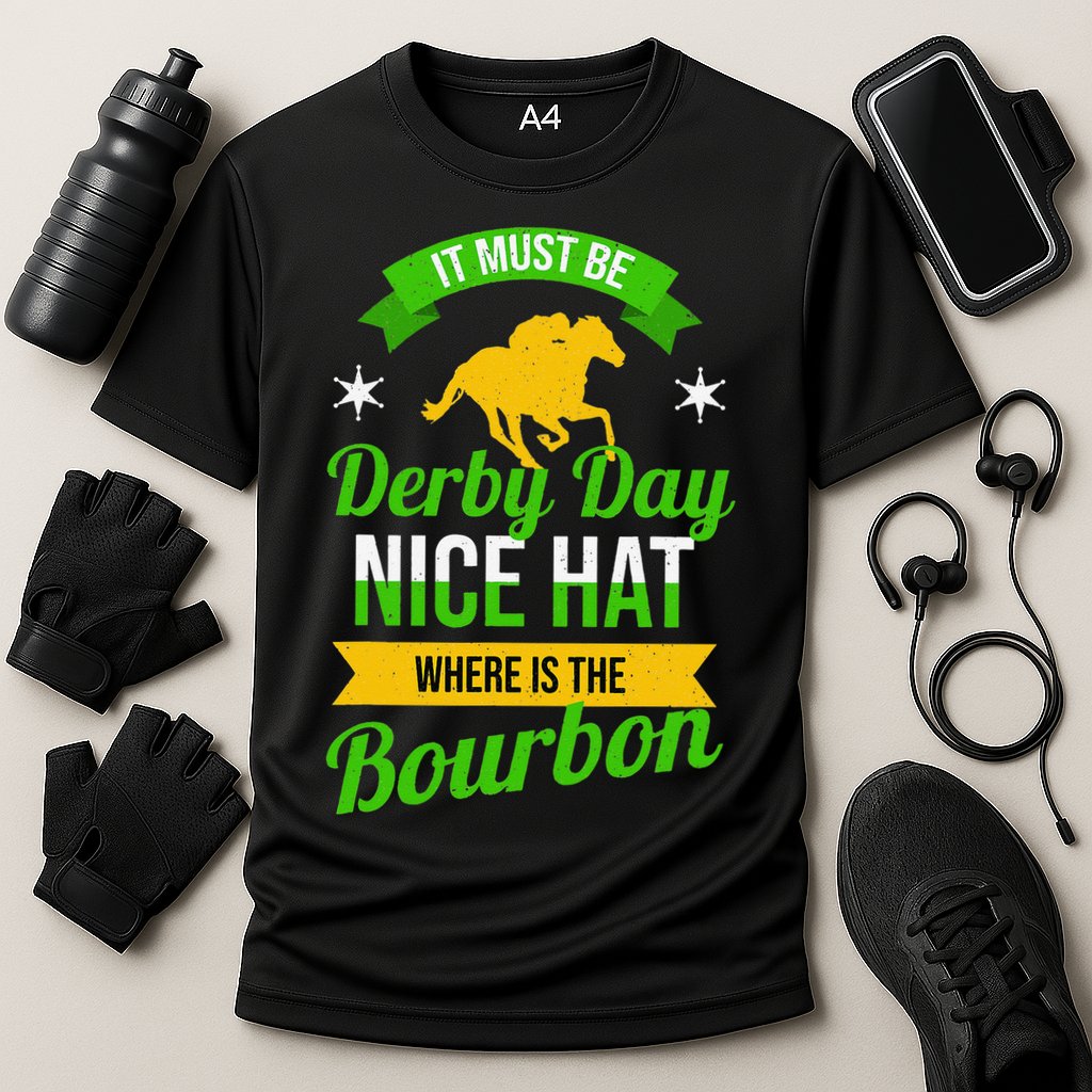 Horse Racing It Must Be Derby Day Cooling Performance Crew T-Shirt