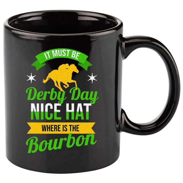 Horse Racing It Must Be Derby Day 11oz C Handle Ceramic Mug