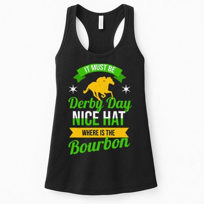 Horse Racing It Must Be Derby Day Womens Tank Top