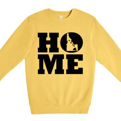 Home Roots Idaho And Hawai'i By Hawaii Nei All Day Gift Premium Crewneck Sweatshirt