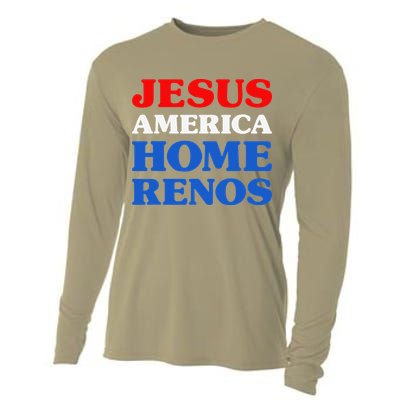 Home Renos I Love Home Renos Jesus And Home Renos Cooling Performance Long Sleeve Crew