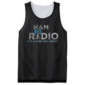 Ham Radio Its A Contact Sport Funny Ham Radio Mesh Reversible Basketball Jersey Tank