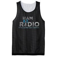 Ham Radio Its A Contact Sport Funny Ham Radio Mesh Reversible Basketball Jersey Tank