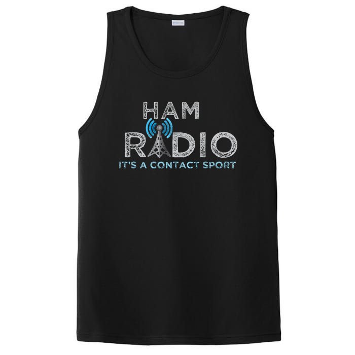 Ham Radio Its A Contact Sport Funny Ham Radio PosiCharge Competitor Tank