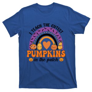 Halloween Rainbow I Teach The Cutest Pumpkins In The Patch Gift T-Shirt