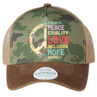 Human Rights Kindness Peace Equality Inclusion Diversity Legacy Tie Dye Trucker Hat