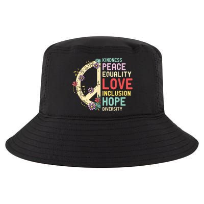 Human Rights Kindness Peace Equality Inclusion Diversity Cool Comfort Performance Bucket Hat